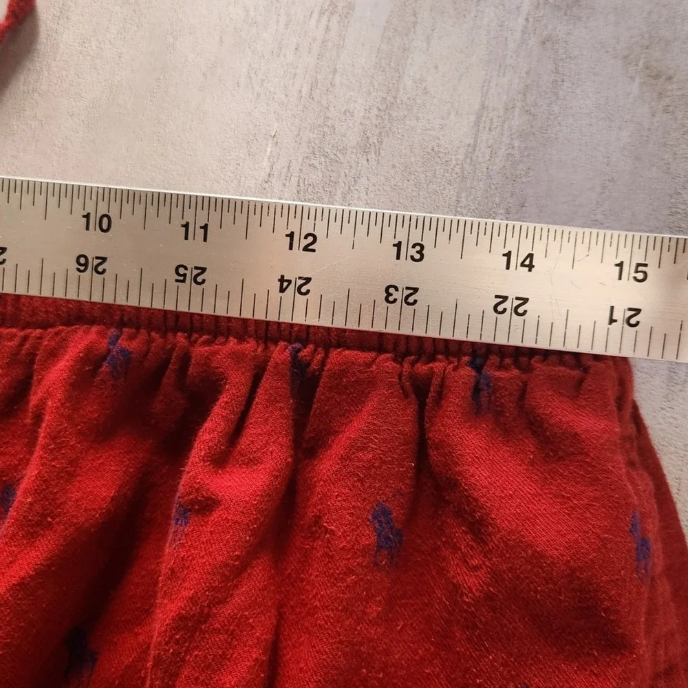 Polo Ralph Lauren Sleep Shorts Mens Large Red Pony Print Pajama Bottoms Preppy